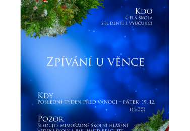 Zveme vás na tradiční zpívání u věnce!