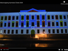 Videomapping v podání studentů Gymnázia Česká